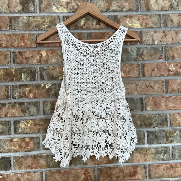 Cream Knit Bathing Suit Coverup - Picture 4 of 11
